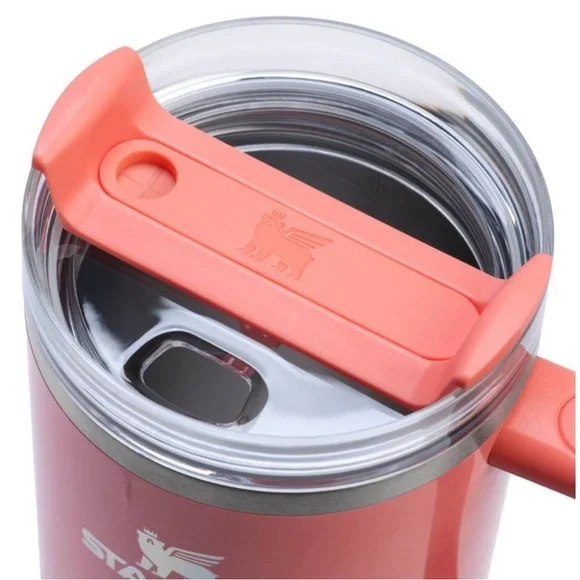 Stanley H2.0 Flowstate Quencher 40oz Stainless Steel Tumbler color Pucker Peach - Picture 3 of 5